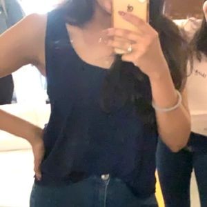 Navy blue tank top